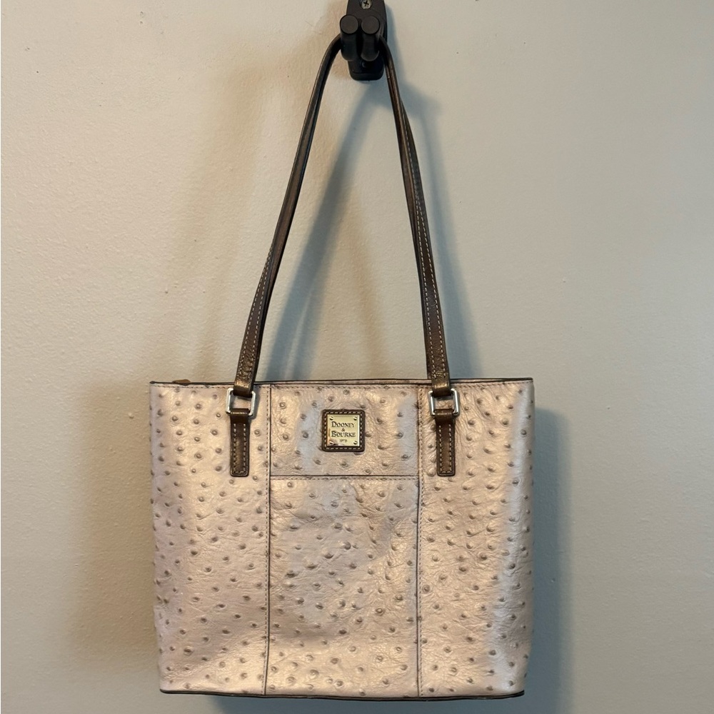 Dooney & Bourke Ostrich Small Lexington Bag - Grey